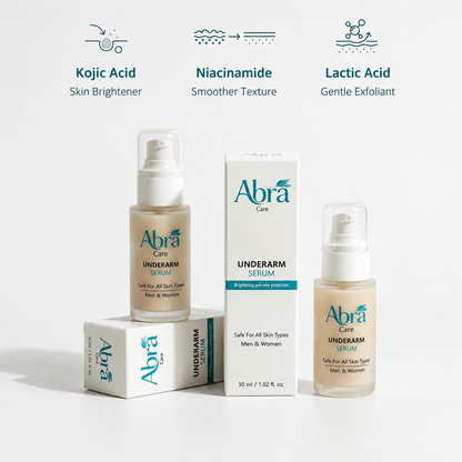 ABRA Underarm Serum-Brightening, Sweat & Odor Control | For Men & Women (30ml)