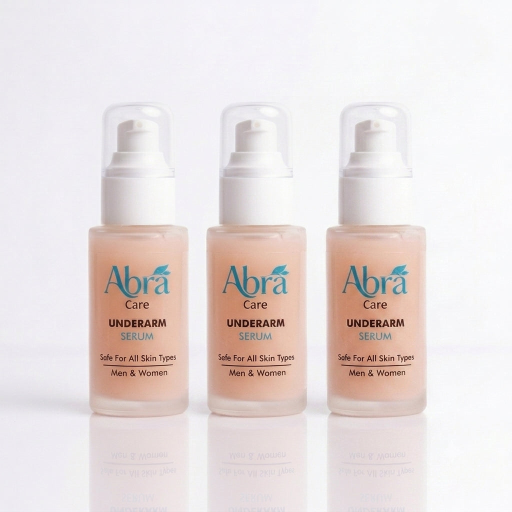 Pack Of 3 ABRA Underarm Serum-Brightening, Sweat & Odor Control | For Men & Women (30ml)