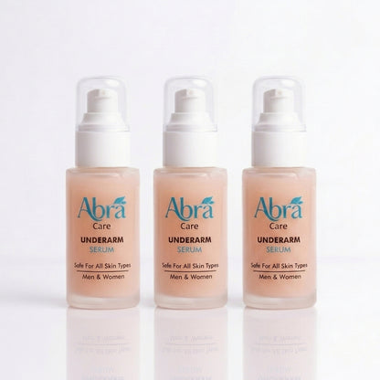 Pack Of 3 ABRA Underarm Serum-Brightening, Sweat & Odor Control | For Men & Women (30ml)