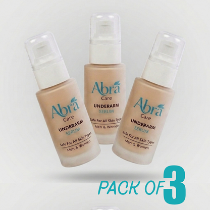 Pack Of 3 ABRA Underarm Serum-Brightening, Sweat & Odor Control | For Men & Women (30ml)
